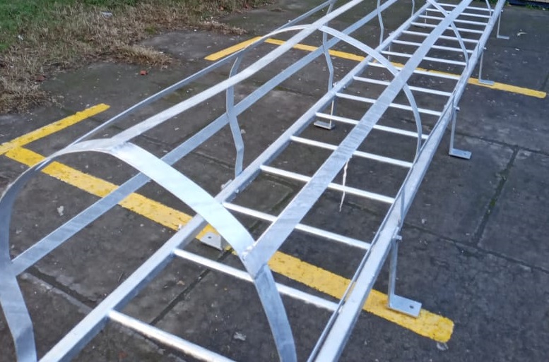 Avance en los trabajos de infraestructura: instalación de escalera gatera